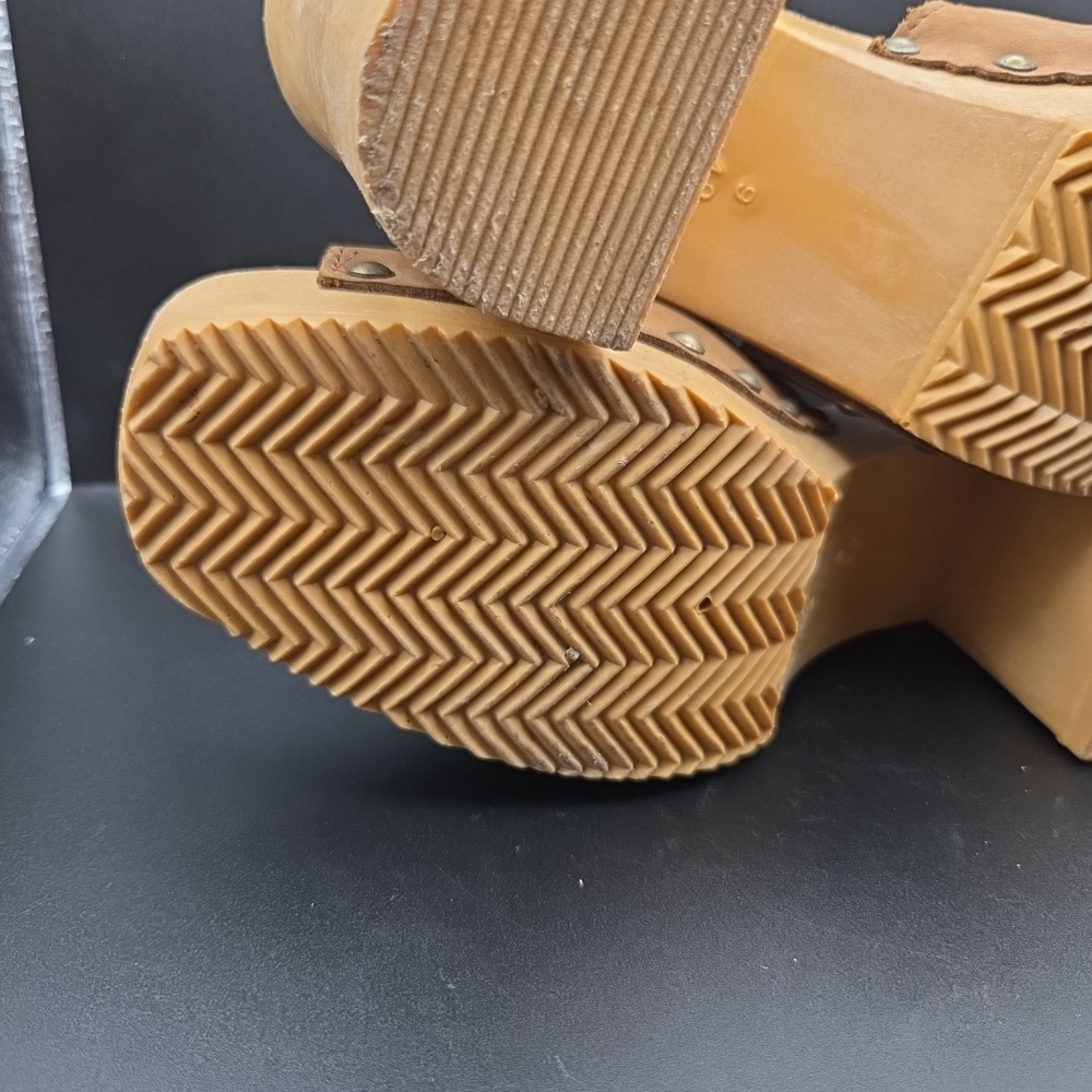 MB Brown Leather Women's Mules - Picture 13 of 16